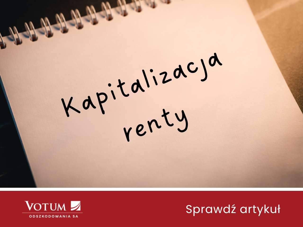 Notes z napisem kapitalizacja renty