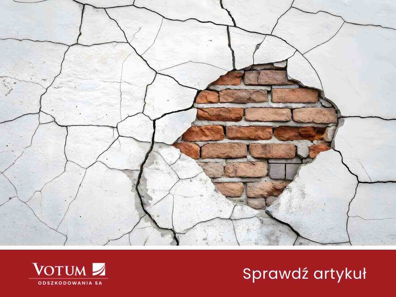 pęknięta ściana - szkoda górnicza