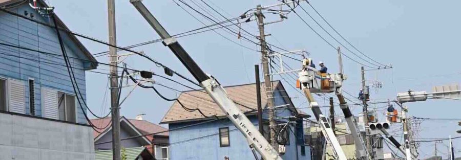 Budowa linii energetycznych w miejscowości