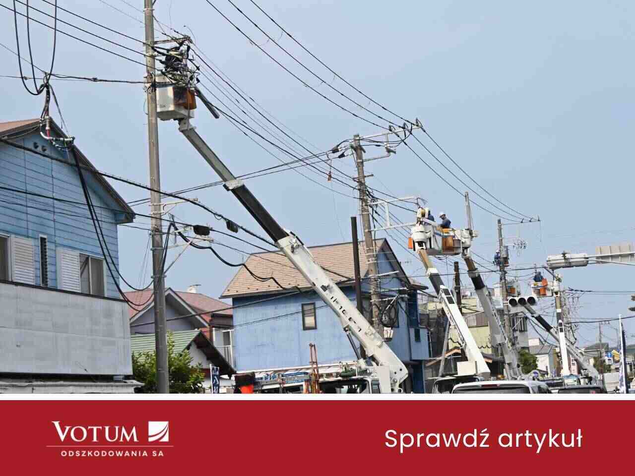 Budowa linii energetycznych w miejscowości