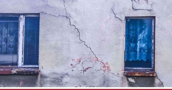 szkody górnicze w 2026 - pęknięcia elewacji