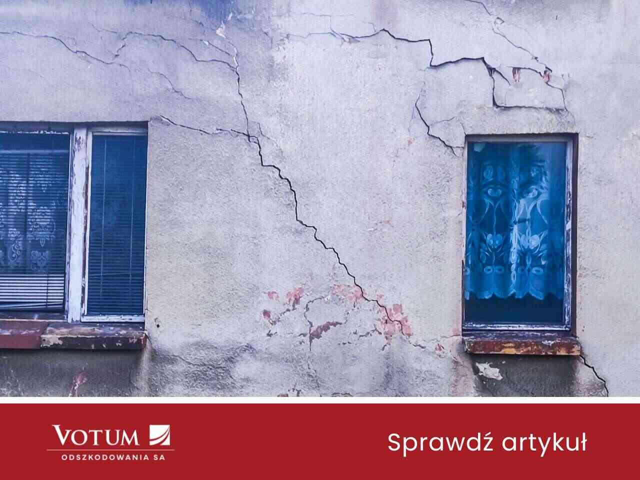 szkody górnicze w 2026 - pęknięcia elewacji