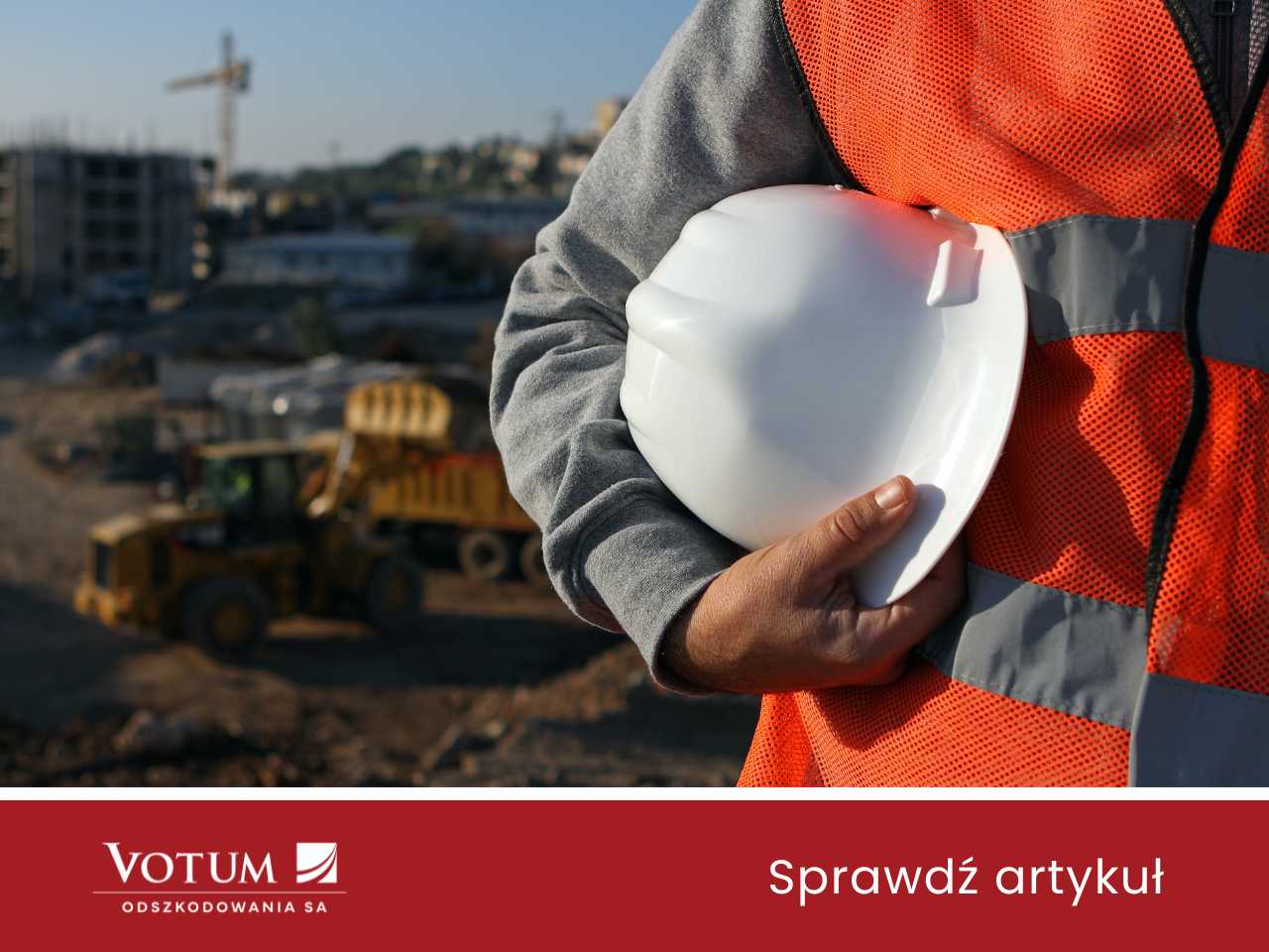 pracownik w pracy na budowie