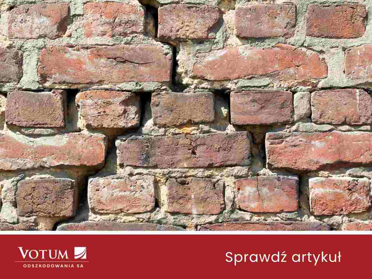Pęknięta ściana budynku zgłoszenie szkody górniczej