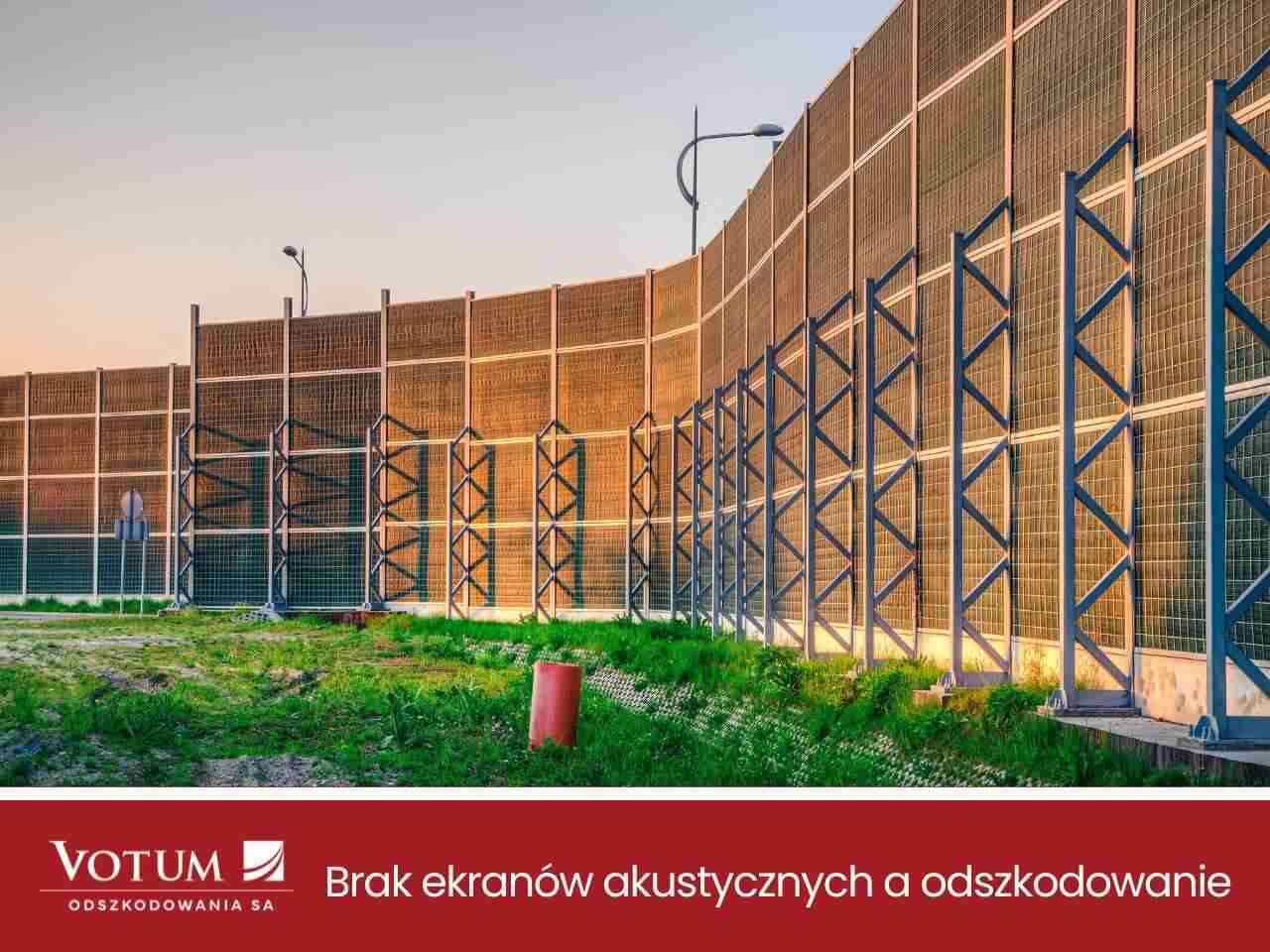 Ekrany akustyczne przy drodze