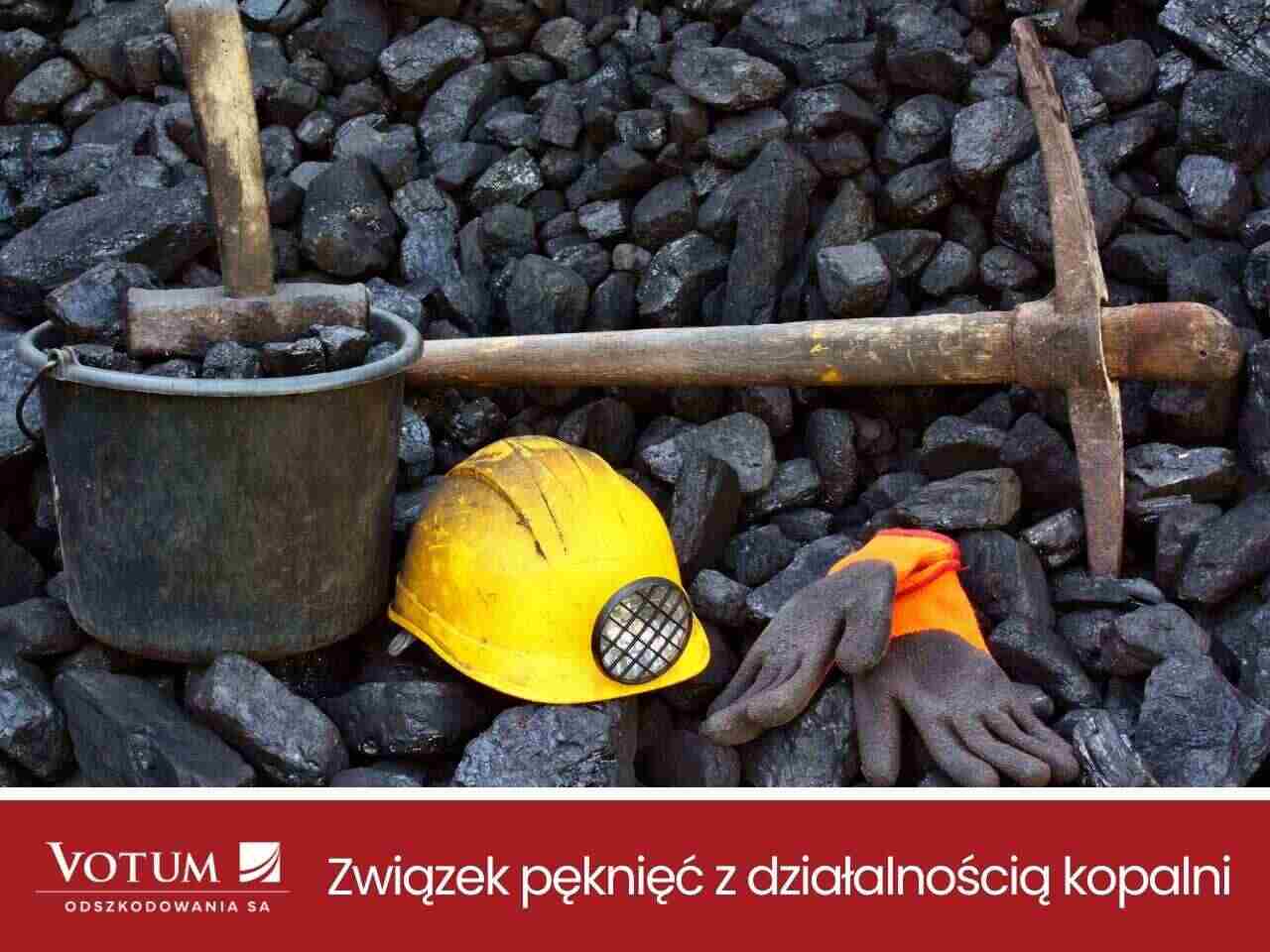 związek pęknięć z działalnością kopalni